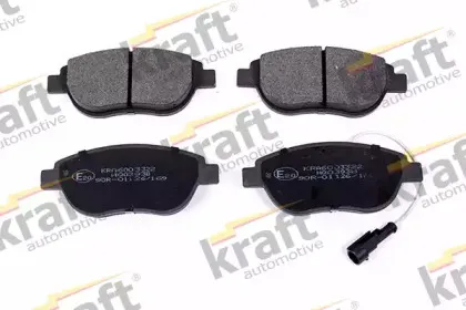 6003322 KRAFT AUTOMOTIVE Комплект тормозных колодок, дисковый тормоз