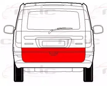 6508-04-3542720P BLIC Заслонка багажника /помещения для груза