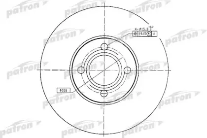 PBD1526 PATRON Тормозной диск