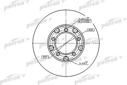 PBD1577 PATRON Тормозной диск