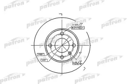 PBD4050 PATRON Тормозной диск