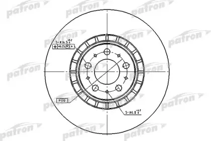 PBD4340 PATRON Тормозной диск
