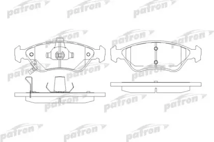 PBP1125 PATRON Комплект тормозных колодок, дисковый тормоз