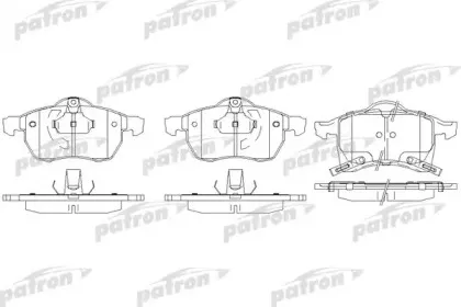 PBP1295 PATRON Комплект тормозных колодок, дисковый тормоз