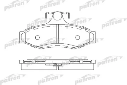 PBP1336 PATRON Комплект тормозных колодок, дисковый тормоз
