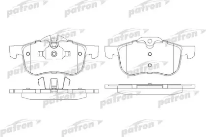 PBP1355 PATRON Комплект тормозных колодок, дисковый тормоз