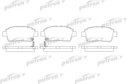 PBP1392 PATRON Комплект тормозных колодок, дисковый тормоз