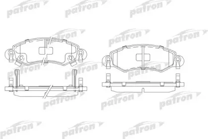 PBP1423 PATRON Комплект тормозных колодок, дисковый тормоз