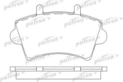 PBP1452 PATRON Комплект тормозных колодок, дисковый тормоз