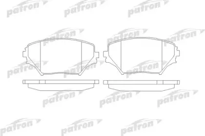 PBP1514 PATRON Комплект тормозных колодок, дисковый тормоз