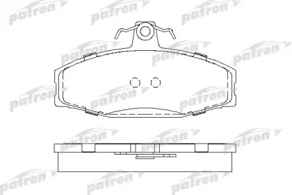 PBP610 PATRON Комплект тормозных колодок, дисковый тормоз
