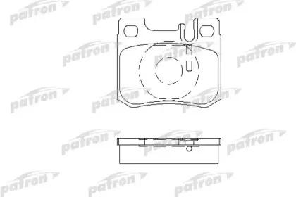 PBP693 PATRON Комплект тормозных колодок, дисковый тормоз