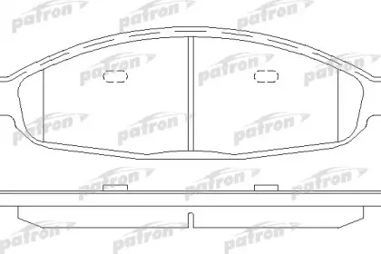 PBP7000 PATRON Комплект тормозных колодок, дисковый тормоз