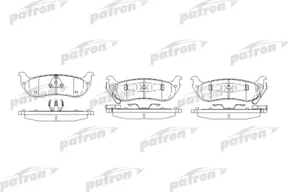 PBP7001 PATRON Комплект тормозных колодок, дисковый тормоз
