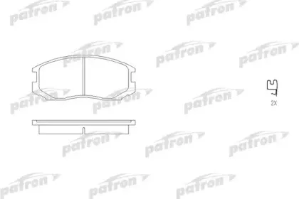 PBP759 PATRON Комплект тормозных колодок, дисковый тормоз
