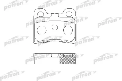 PBP772 PATRON Комплект тормозных колодок, дисковый тормоз