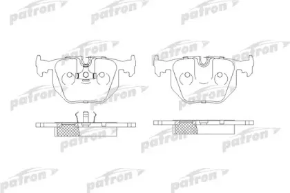PBP857 PATRON Комплект тормозных колодок, дисковый тормоз