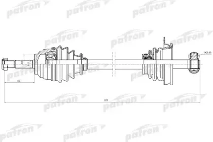 PDS0587 PATRON Приводной вал