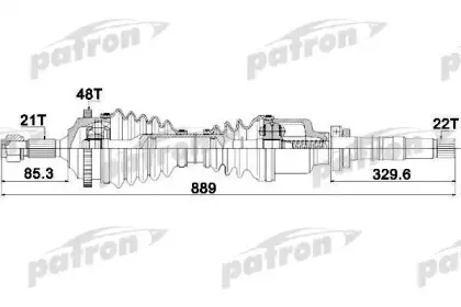 PDS1382 PATRON Приводной вал