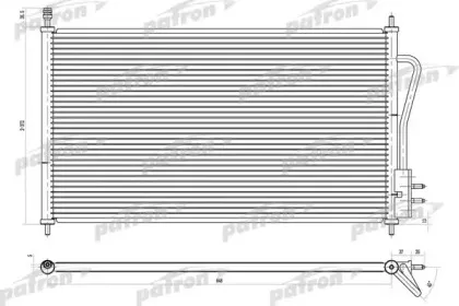 PRS1103 PATRON Конденсатор, кондиционер