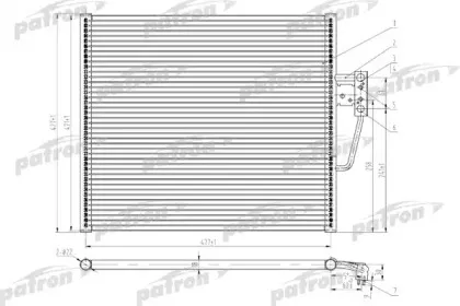 PRS1124 PATRON Конденсатор, кондиционер