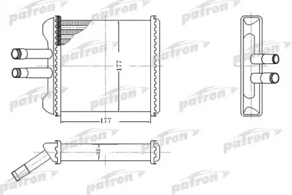 PRS2083 PATRON Теплообменник, отопление салона