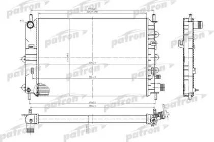 PRS3434 PATRON Радиатор, охлаждение двигателя