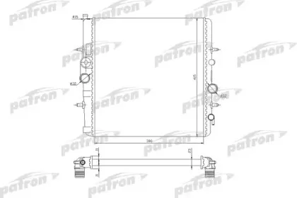 PRS3506 PATRON Радиатор, охлаждение двигателя