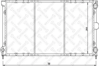 10-25052-SX STELLOX Радиатор, охлаждение двигателя