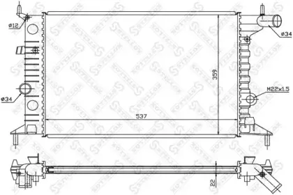 10-25060-SX STELLOX Радиатор, охлаждение двигателя