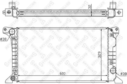 10-25090-SX STELLOX Радиатор, охлаждение двигателя