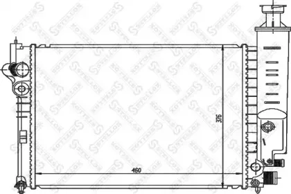 10-25104-SX STELLOX Радиатор, охлаждение двигателя