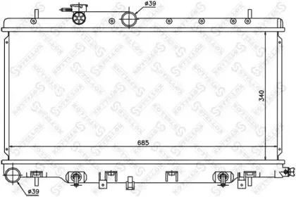 10-25144-SX STELLOX Радиатор, охлаждение двигателя