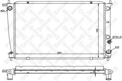 10-25184-SX STELLOX Радиатор, охлаждение двигателя