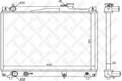 10-25360-SX STELLOX Радиатор, охлаждение двигателя