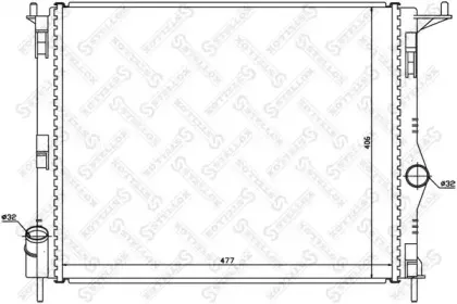 10-25473-SX STELLOX Радиатор, охлаждение двигателя
