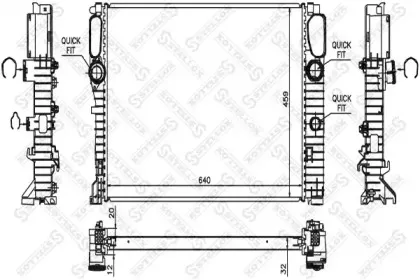 10-25476-SX STELLOX Радиатор, охлаждение двигателя