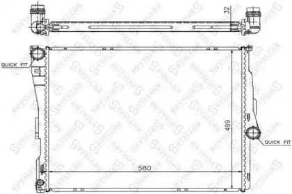 10-25587-SX STELLOX Радиатор, охлаждение двигателя