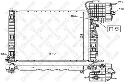 10-25872-SX STELLOX Радиатор, охлаждение двигателя
