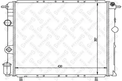 10-26200-SX STELLOX Радиатор, охлаждение двигателя