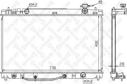 10-26332-SX STELLOX Радиатор, охлаждение двигателя