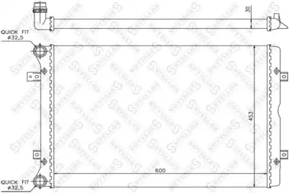 10-26403-SX STELLOX Радиатор, охлаждение двигателя