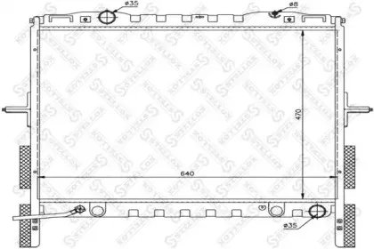 10-26495-SX STELLOX Радиатор, охлаждение двигателя
