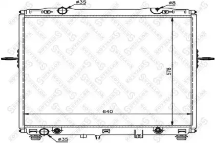 10-26496-SX STELLOX Радиатор, охлаждение двигателя