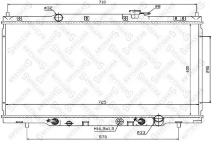 10-26666-SX STELLOX Радиатор, охлаждение двигателя