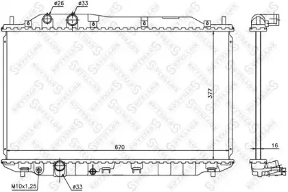 10-26681-SX STELLOX Радиатор, охлаждение двигателя