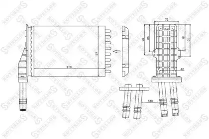 10-35026-SX STELLOX Теплообменник, отопление салона