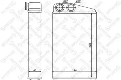 10-35097-SX STELLOX Теплообменник, отопление салона