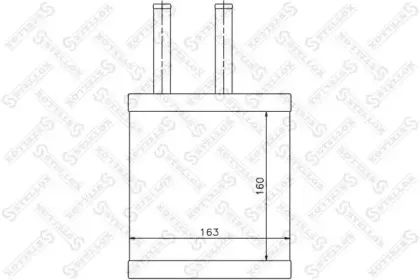 10-35106-SX STELLOX Теплообменник, отопление салона