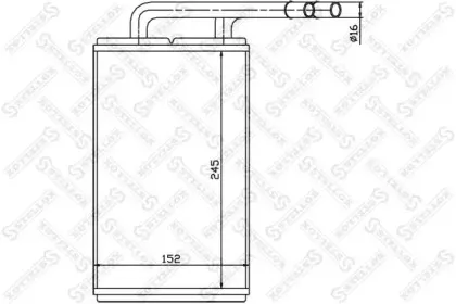 10-35111-SX STELLOX Теплообменник, отопление салона